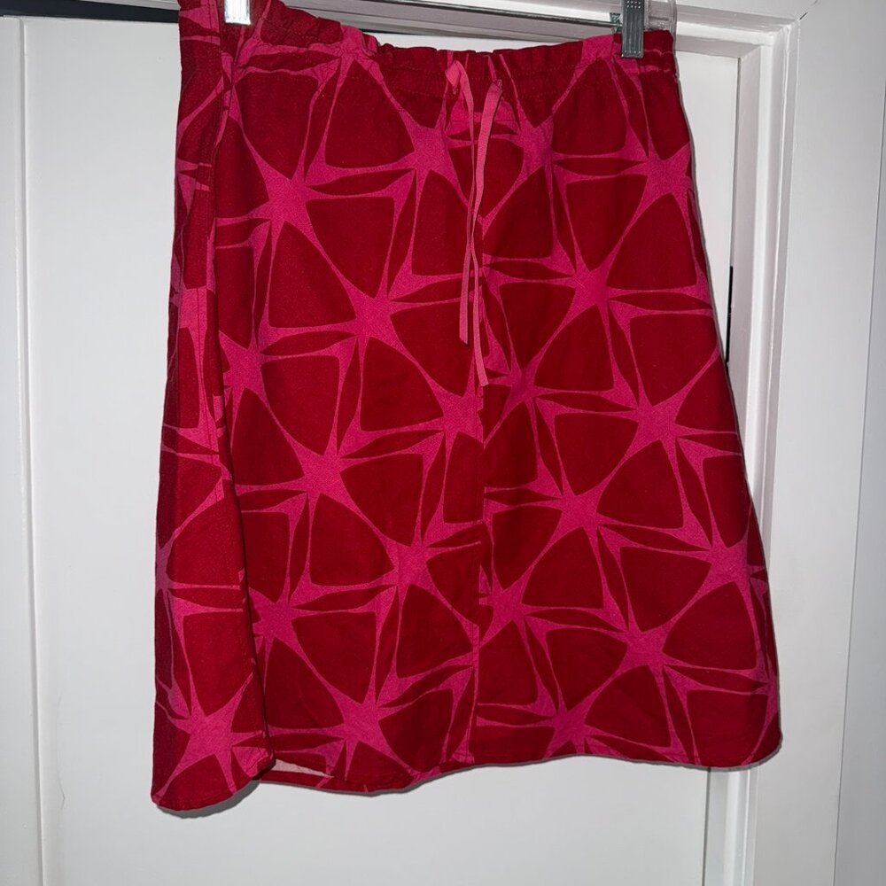 H&M Red and Pink Summer Skirt Sz 6